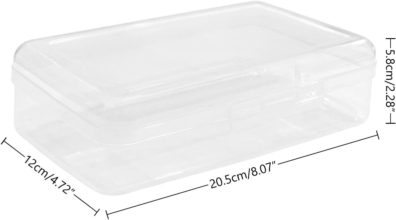 Large Capacity Clear Pencil Case, Plastic Pencil Boxes Stackable Design, Supply Boxes for Kids Boys School Classroom,1 Pack - Image 2